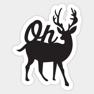 oh deer Sticker